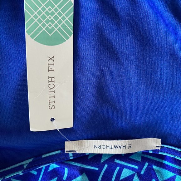 Stitch Fix 41 Hawthorne Renesme Jersey Faux Wrap Dress - Picture 12 of 15